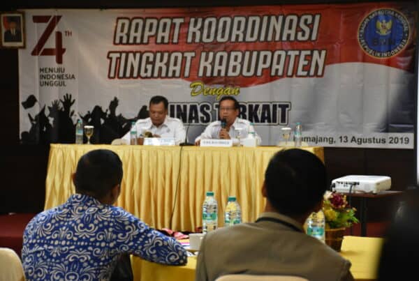 MELALUI RAPAT KOORDINASI, BNNK LUMAJANG OPTIMALKAN REHABILITASI PENYALAH GUNA NARKOTIKA