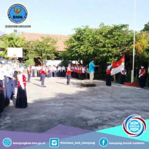 SOSIALISASI P4GN MELALUI KEGIATAN UPACARA BENDERA