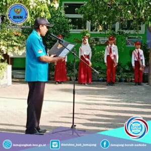 SOSIALISASI P4GN MELALUI KEGIATAN UPACARA BENDERA