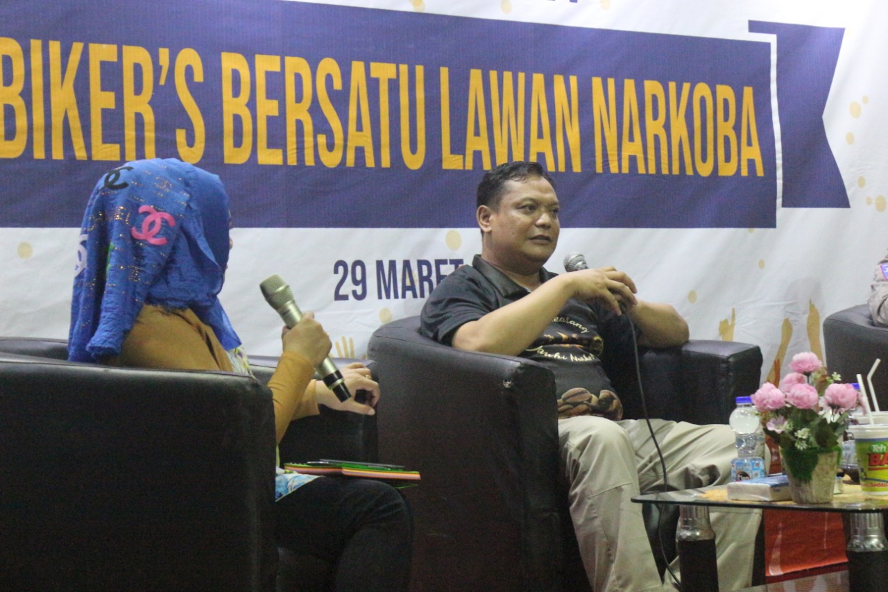 BNNK LUMAJANG GANDENG KOMUNITAS BIKERS KENALKAN BAHAYA NARKOBA