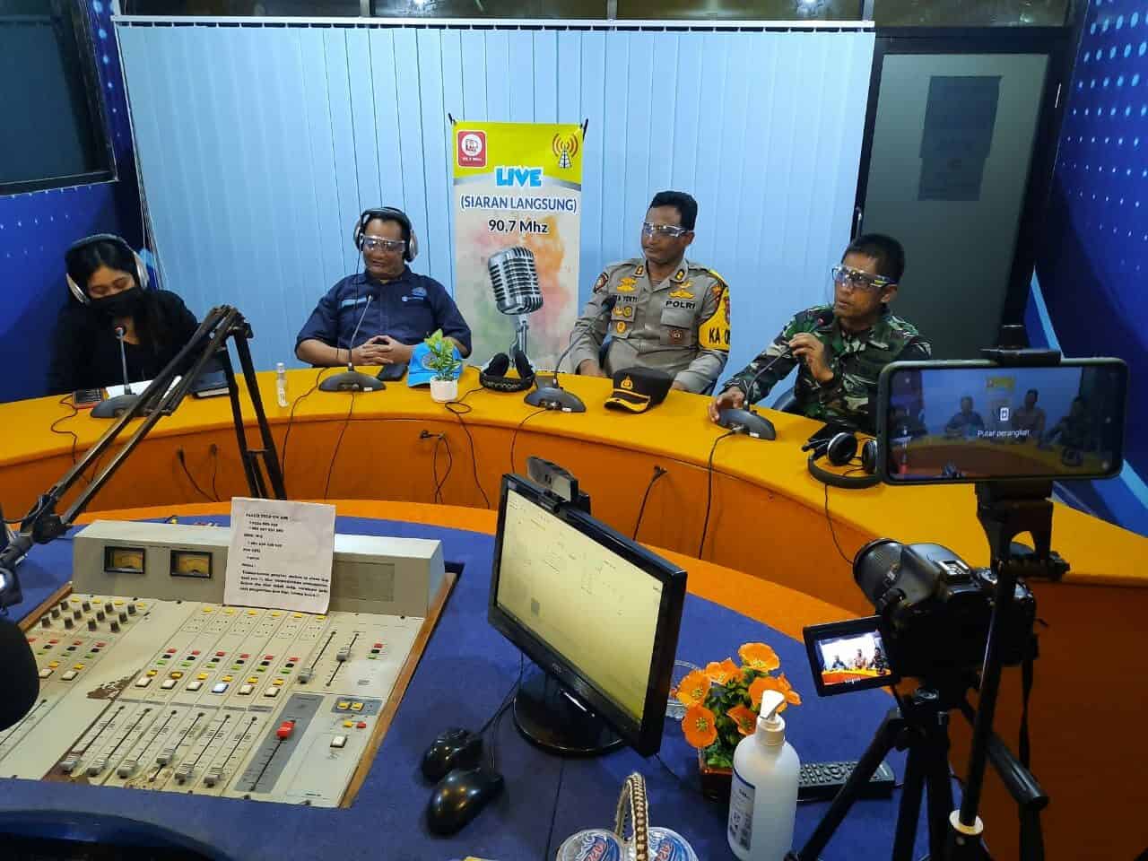 KEPALA BNN BERSAMA KAPOLRES DAN DANDIM TALKSHOW BERSAMA “PENYINTAS COVID 19”